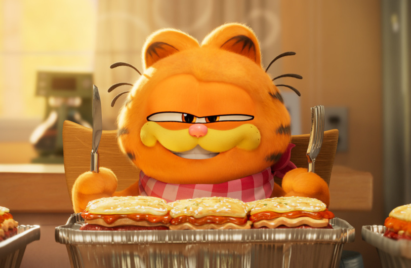 Den lasagneelskende kat Garfield vender tilbage i The Garfield Movie. Pressefoto.