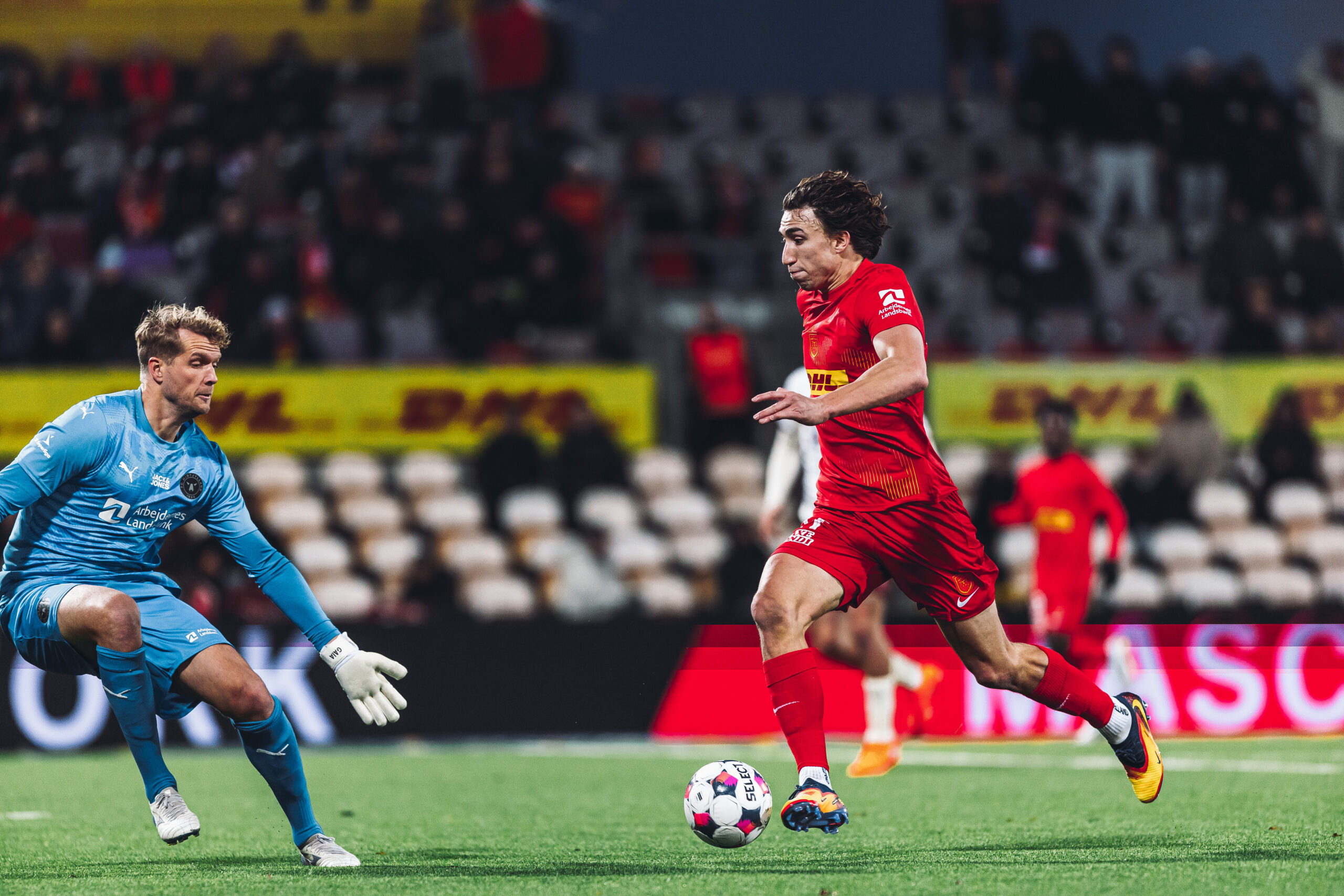 FC Nordsjælland må undvære angrebsesset Alexander Lind i returopgøret mod Gais.  Foto: Noah Thilemann