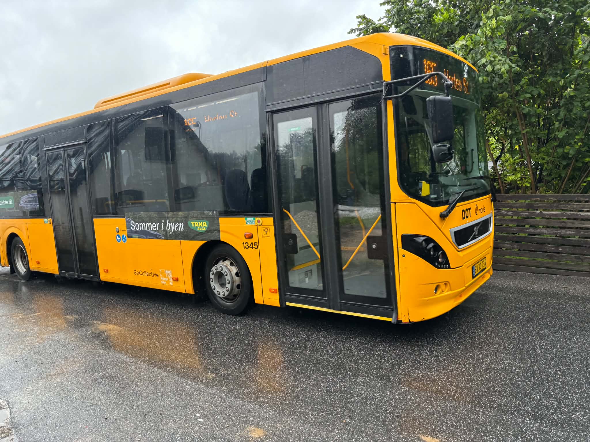 Bus 165 kører ikke på Stationsvej i midten af juli måned.