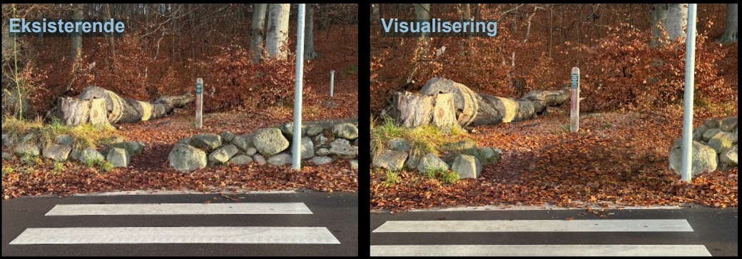 Sådan forestiller Furesø Kommune sig, at udvidelsen af hullet i diget skal tage sig ud. Illustration: Furesø Kommune.