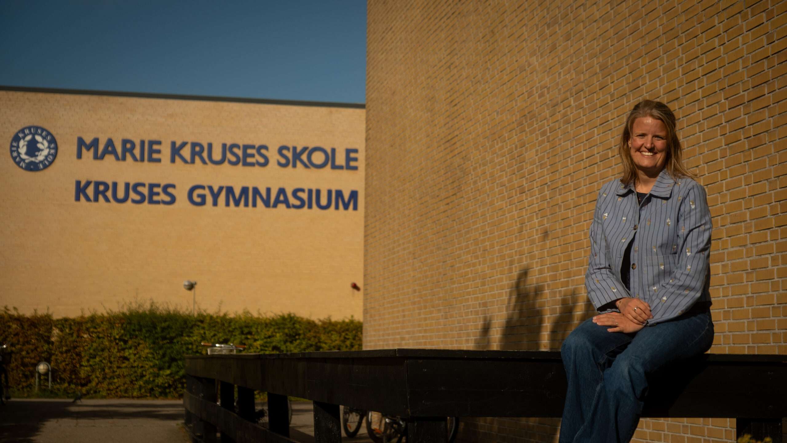 Efter 12 år som gymnasielærer tager Anine Frost skridtet op som uddannelseschef på Kruses Gymnasium. Foto: Kruses Gymnasium.