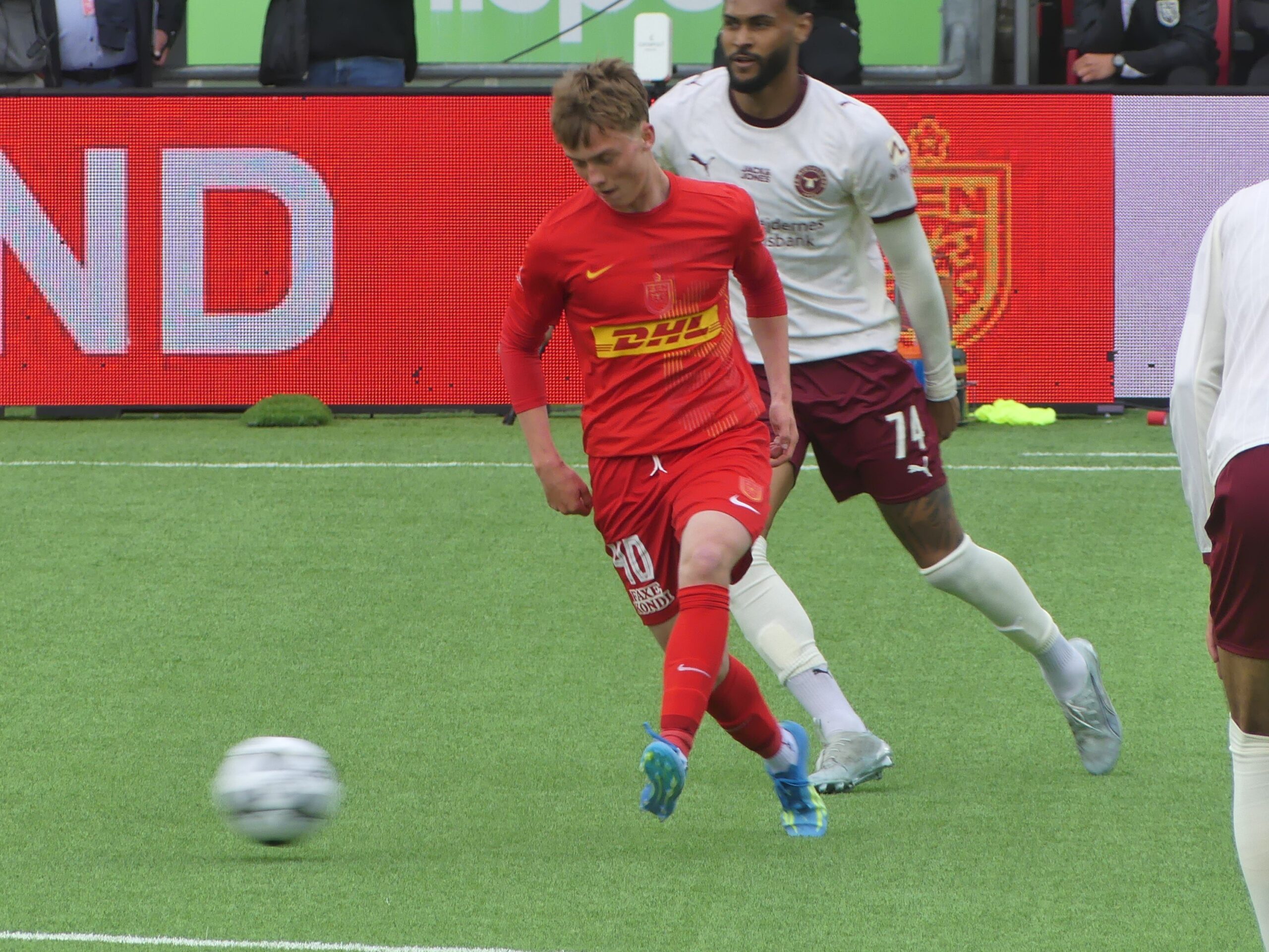 Hjalte Boe Rasmussen er den hurtigste spiller på FC Nordsjællands hold.