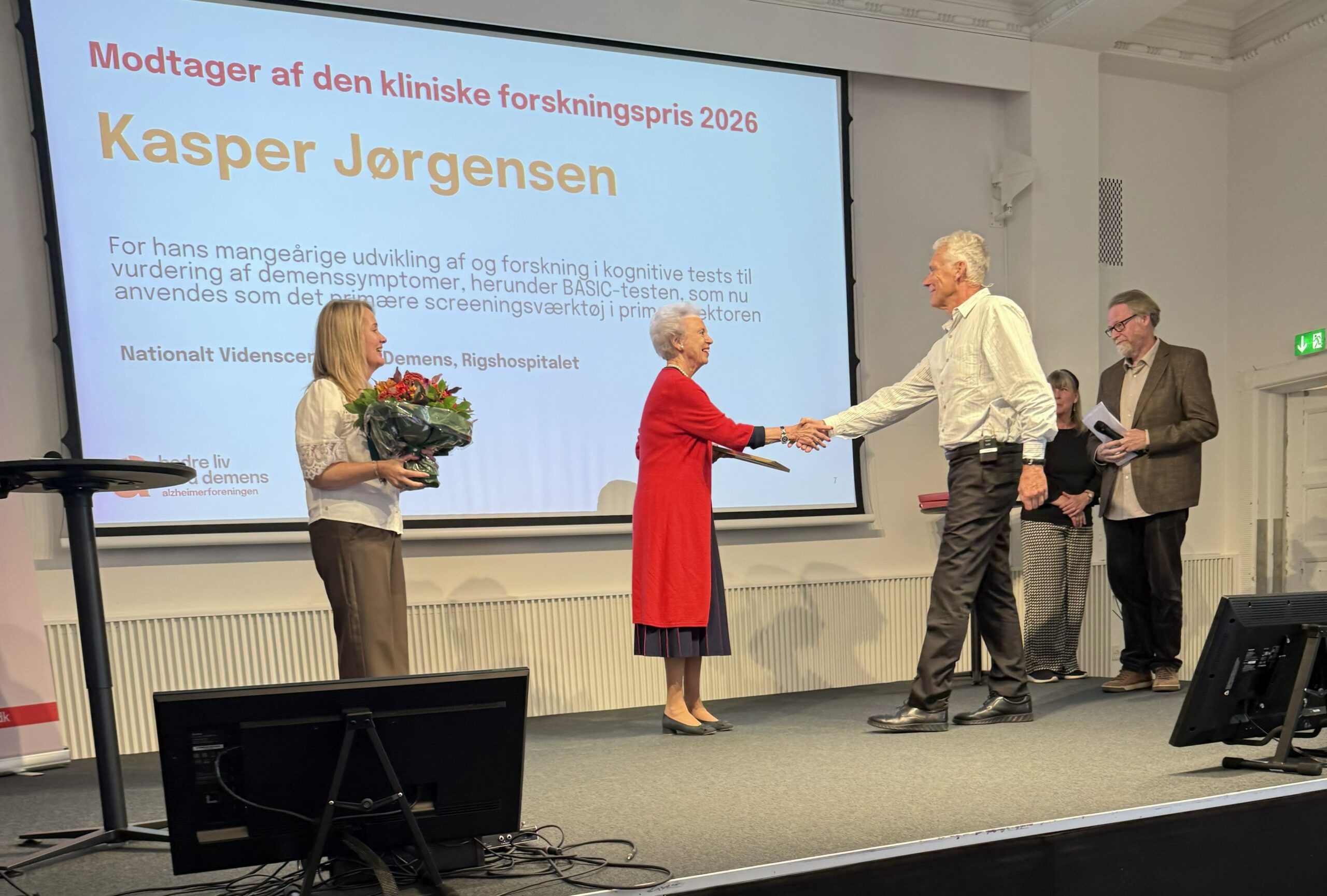 Kasper Jørgensen fik overrakt prisen af Prinsesse Benedikte. Privatfoto.
